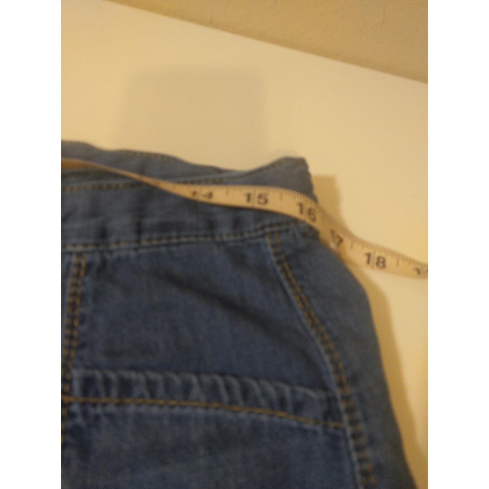 Curve Appeal Women's Wide Leg Jeans Size 10 30  Drawstring Waist Baggy Cropped - Picture 5 of 8